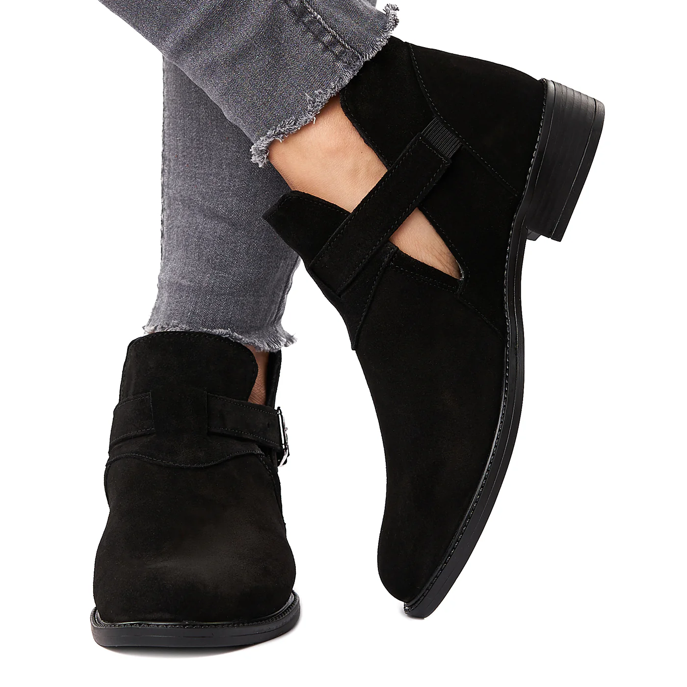 Pantofi Piele Naturala neagra 1588 - Image 3
