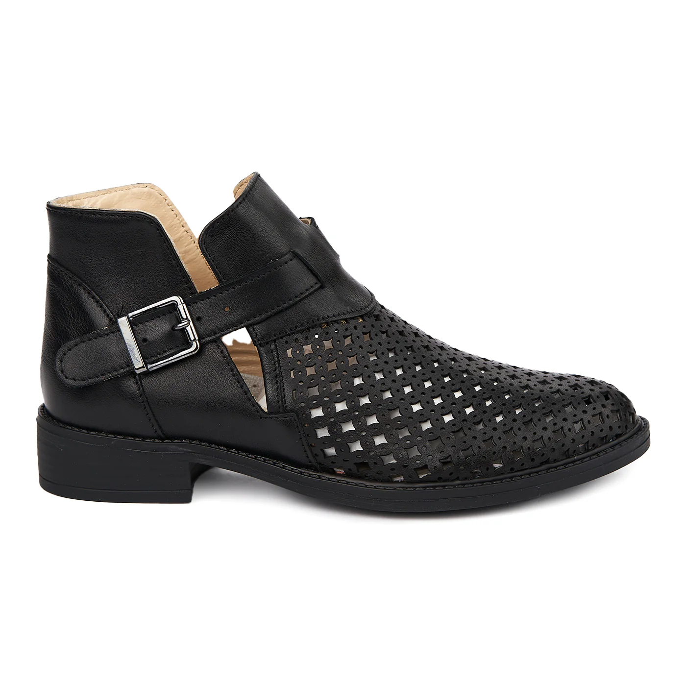 Pantofi Piele Naturala neagra 1845