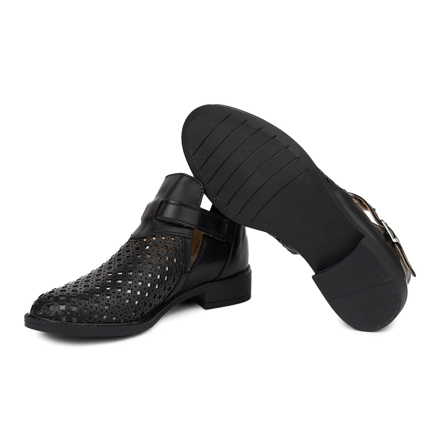 Pantofi Piele Naturala neagra 1845 - Image 3