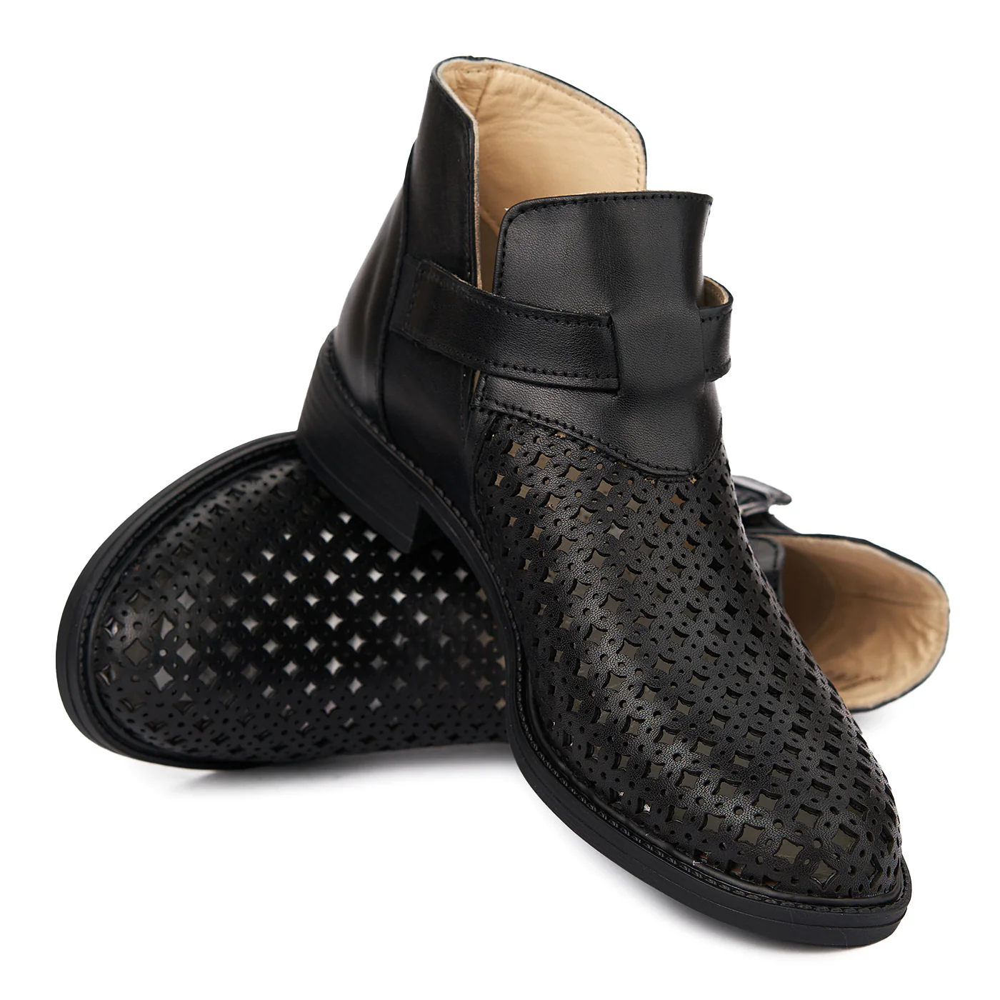 Pantofi Piele Naturala neagra 1845 - Image 4