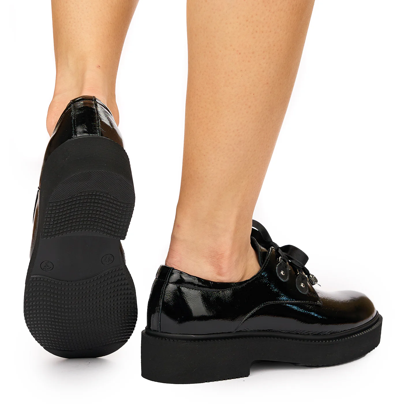 Pantofi Piele Naturala neagra 8093 - Image 4