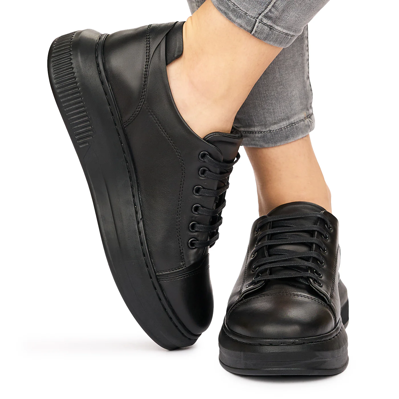 Pantofi Piele Naturala neagra 8103 - Image 3
