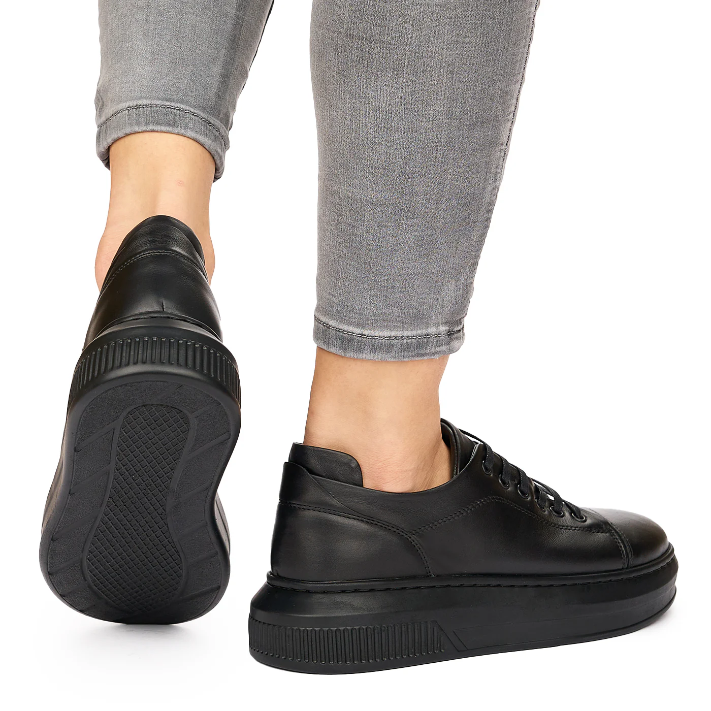 Pantofi Piele Naturala neagra 8103 - Image 4