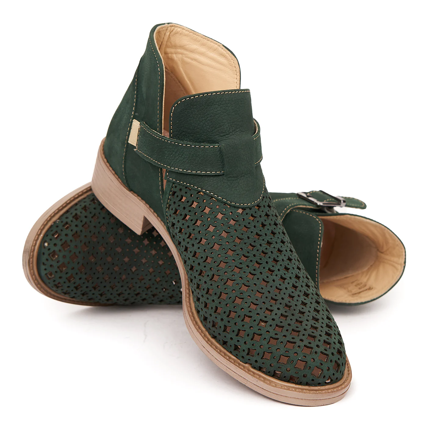 Pantofi Piele Naturala perforata 1918 - Image 4