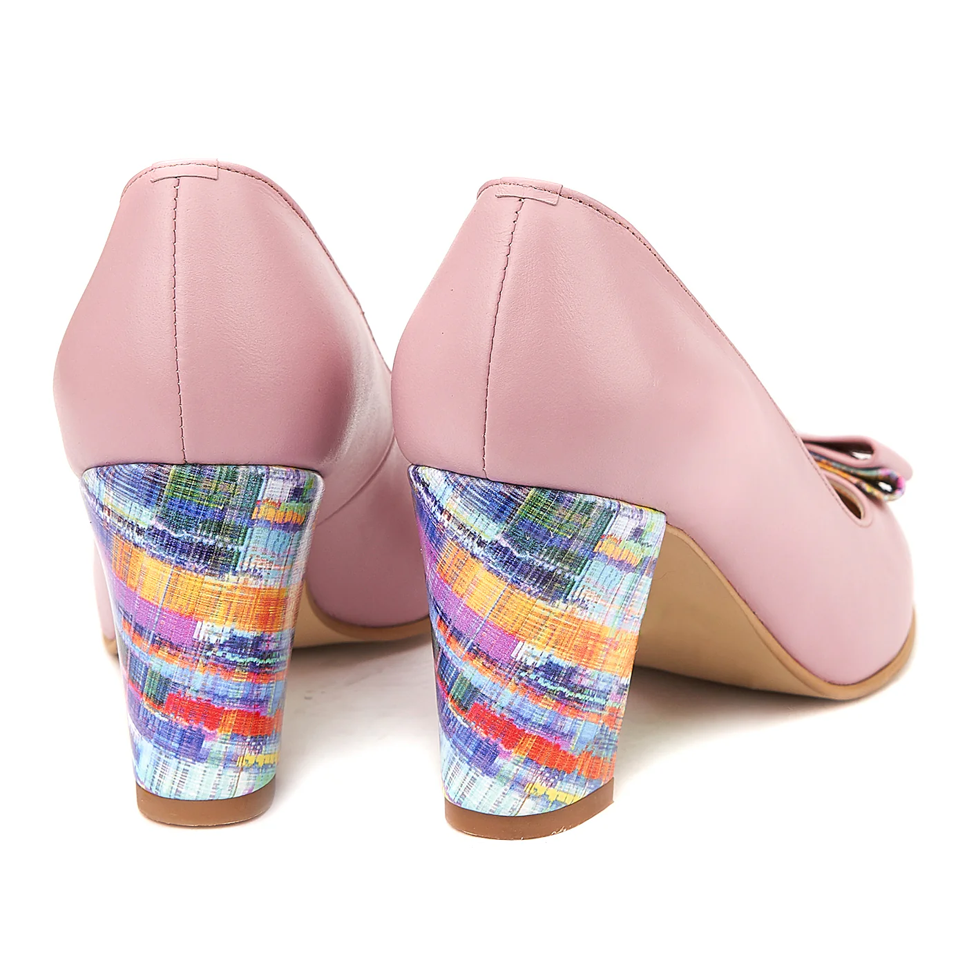 Pantofi Piele Naturala Roz 4000 - Image 3