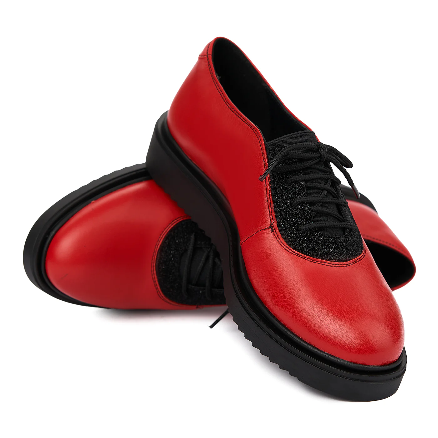 Pantofi Rosii Piele Naturala Casual 1846 - Image 4