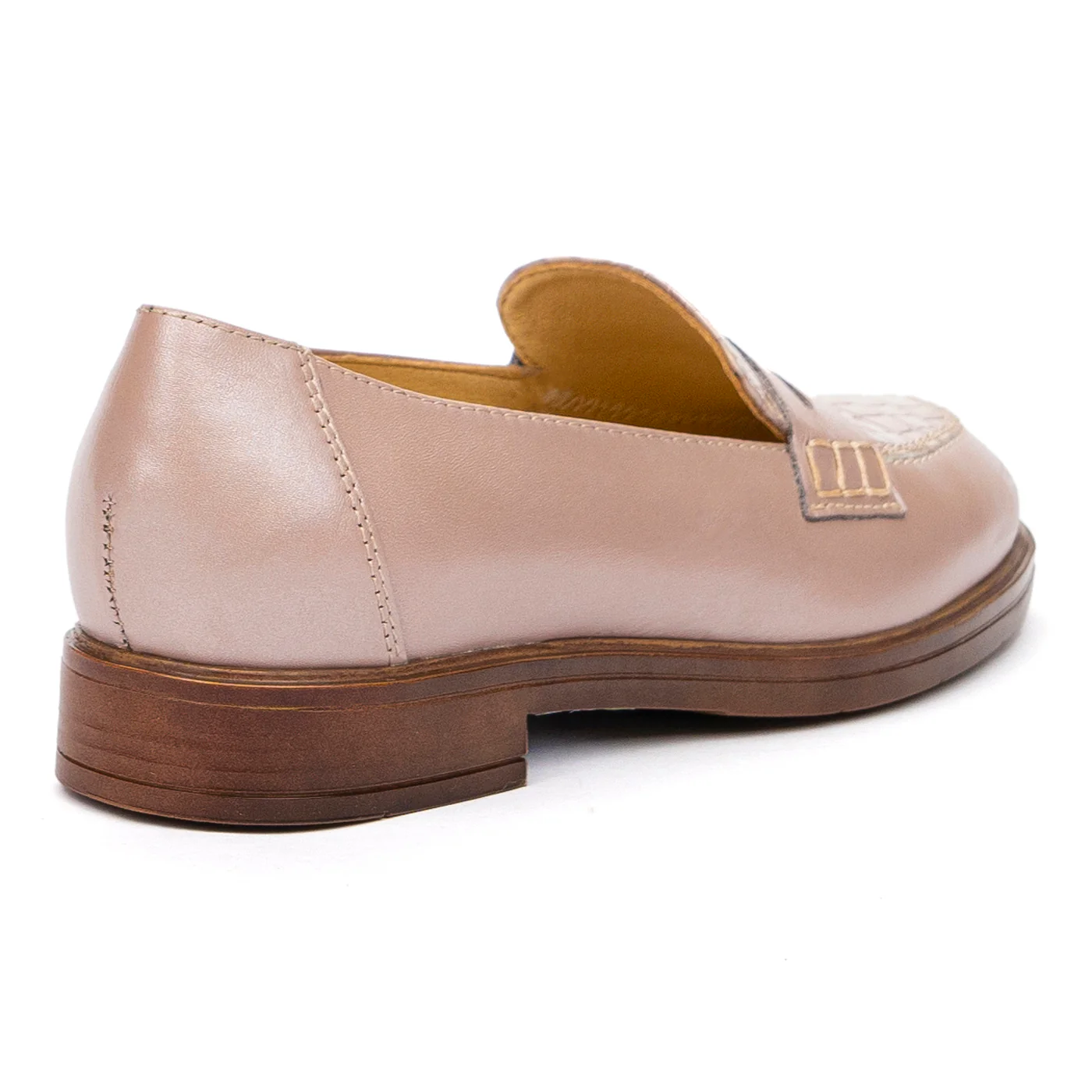 Pantofi Roz Dama din Piele Naturala Casual Roz 8541 - Image 2