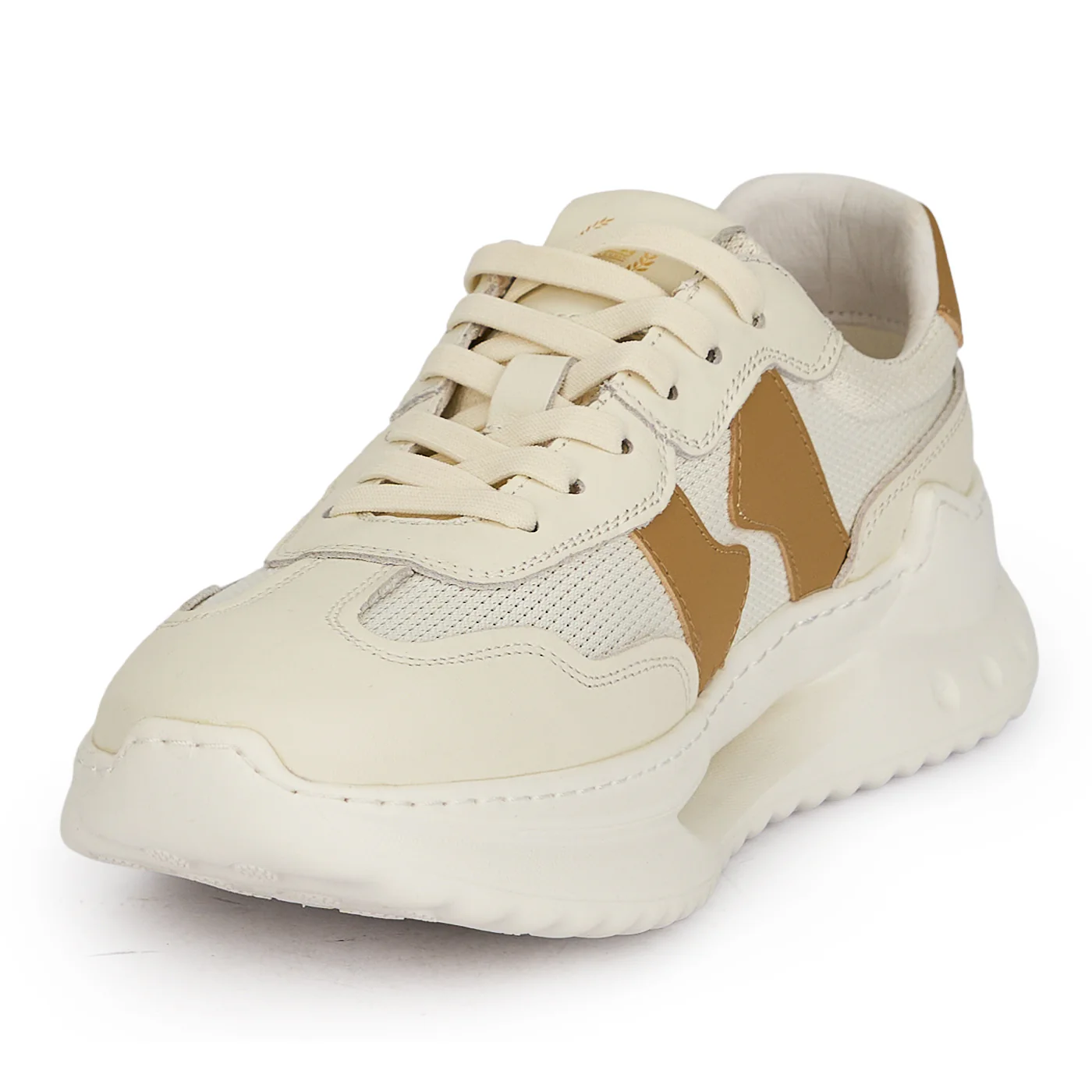 Pantofi sport barbati din piele naturala alba 20127 - Image 3