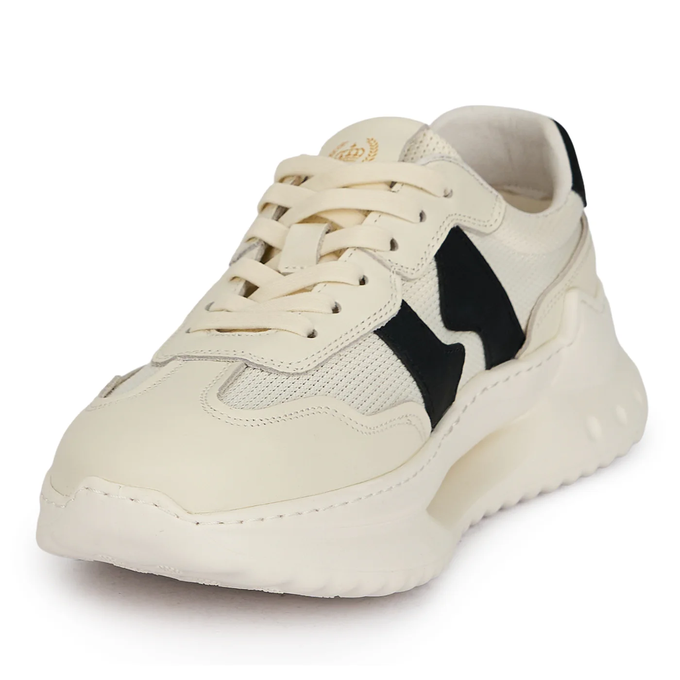 Pantofi sport barbati din piele naturala alba 20128 - Image 3