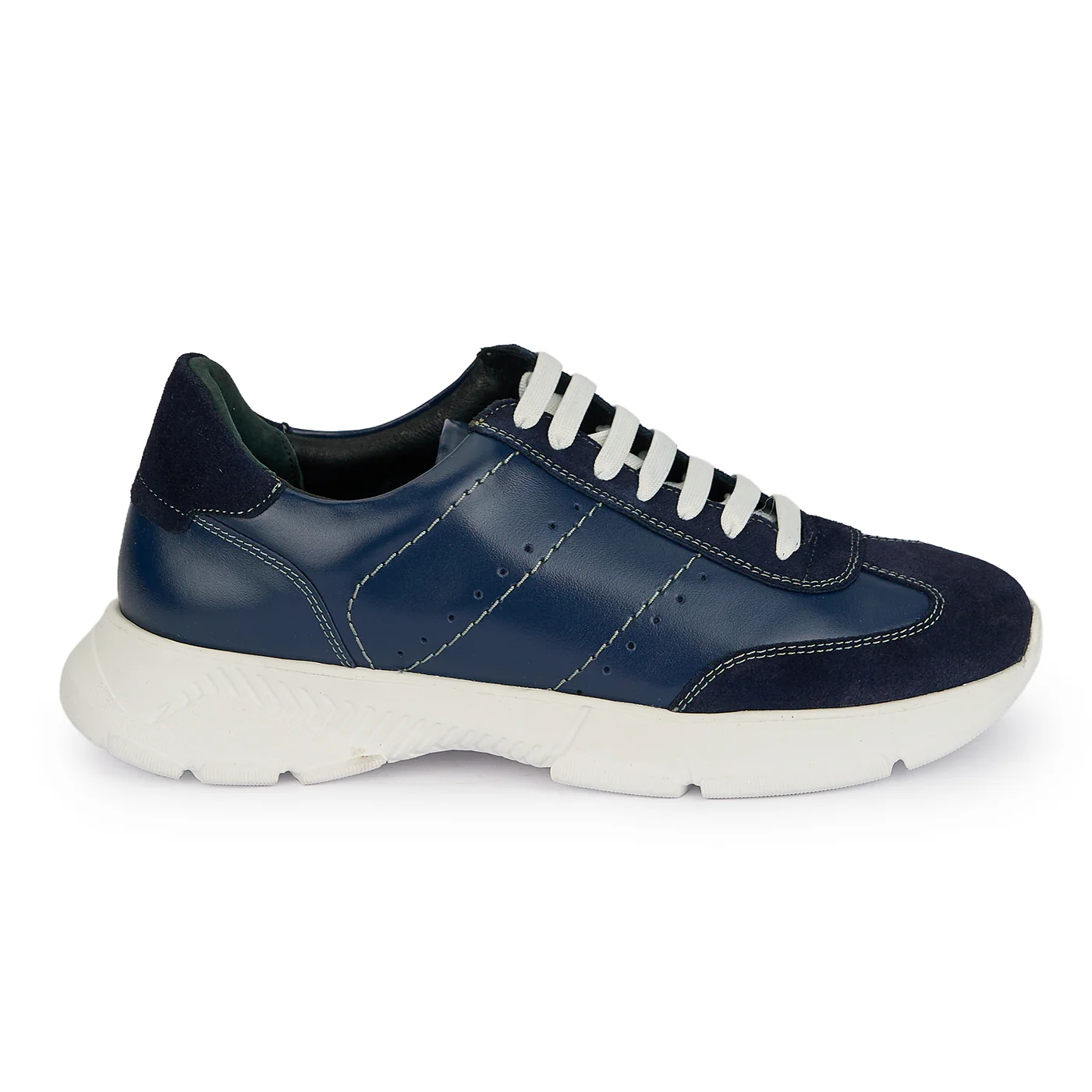 Pantofi sport barbati din piele naturala bleumarin 20112