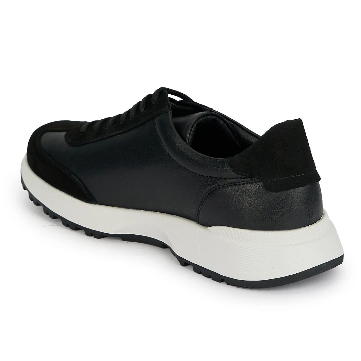 Pantofi sport barbati din piele naturala neagra 20113 - Image 2