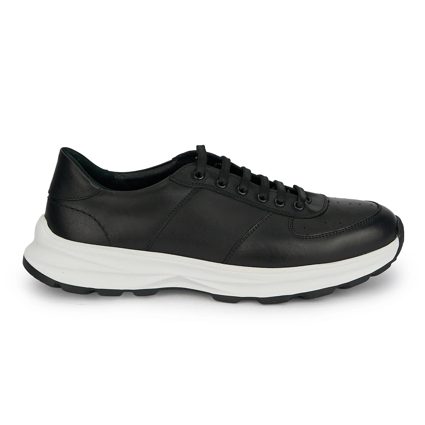 Pantofi sport barbati din piele naturala neagra 20114