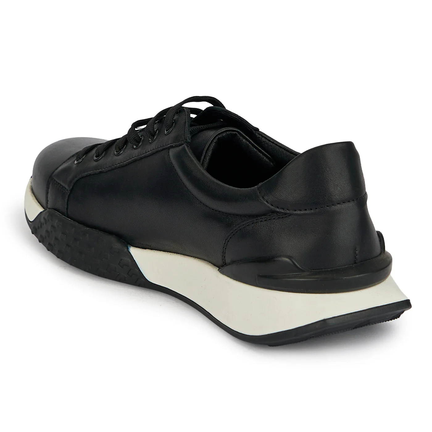 Pantofi sport barbati din piele naturala neagra 20115 - Image 2
