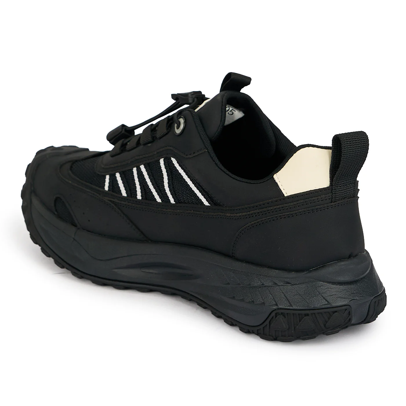 Pantofi sport barbati din piele naturala neagra 20121 - Image 2