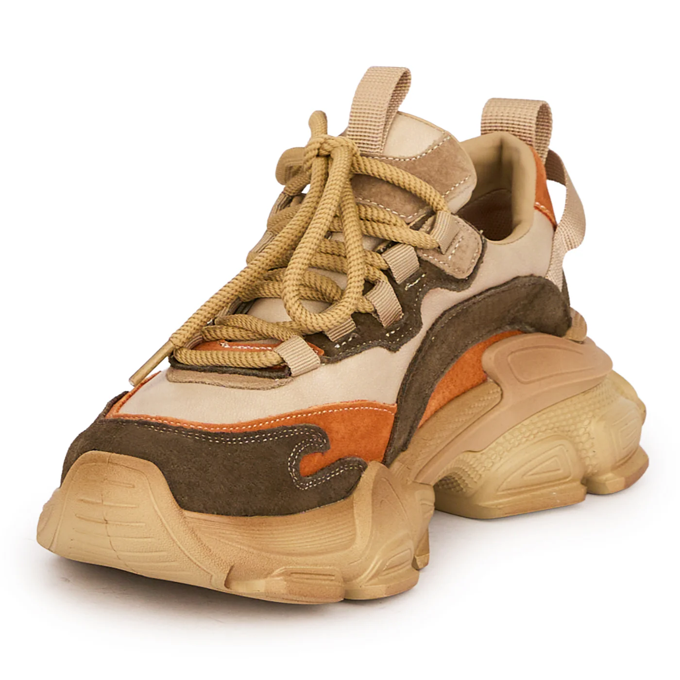 Pantofi sport dama din piele naturala multicolora 18759 - Image 3