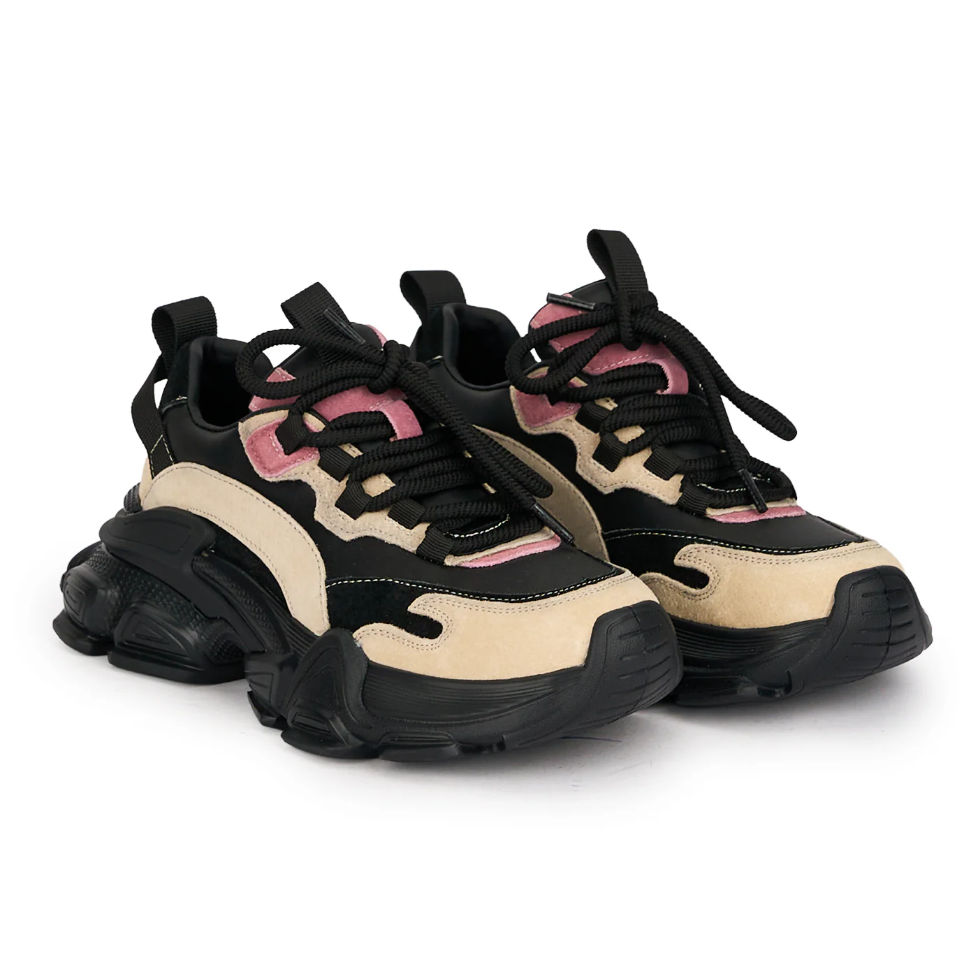 Pantofi sport dama din piele naturala neagra 18758 - Image 4