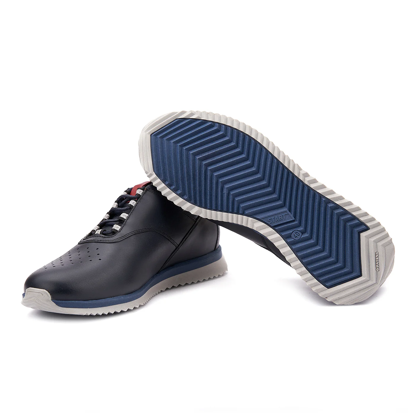 Pantofi Sport din Piele Naturala Albastra 0122 - Image 3