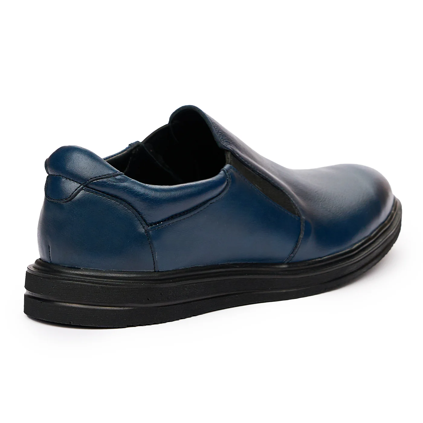 Pantofi sport din piele naturala bleumarin 7214 - Image 2