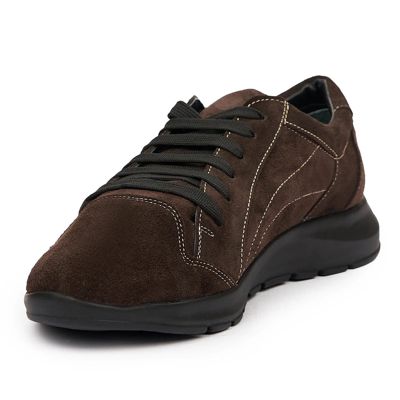 Pantofi sport din piele naturala maro 7212 - Image 4