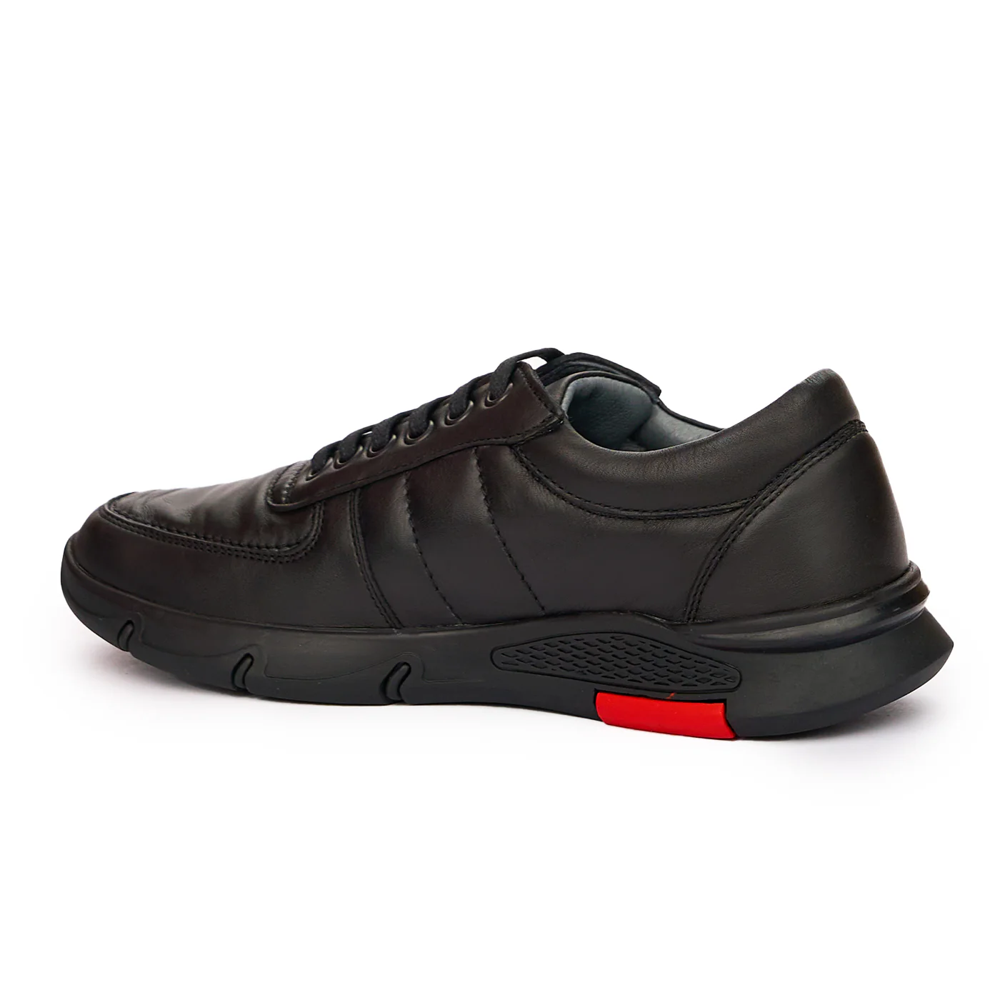 Pantofi Sport din Piele Naturala neagra 7126 - Image 3
