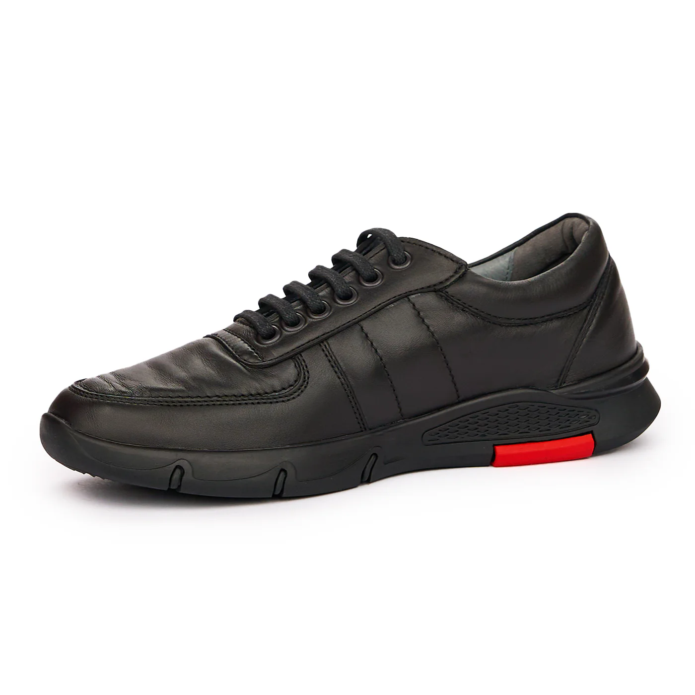 Pantofi Sport din Piele Naturala neagra 7126 - Image 4