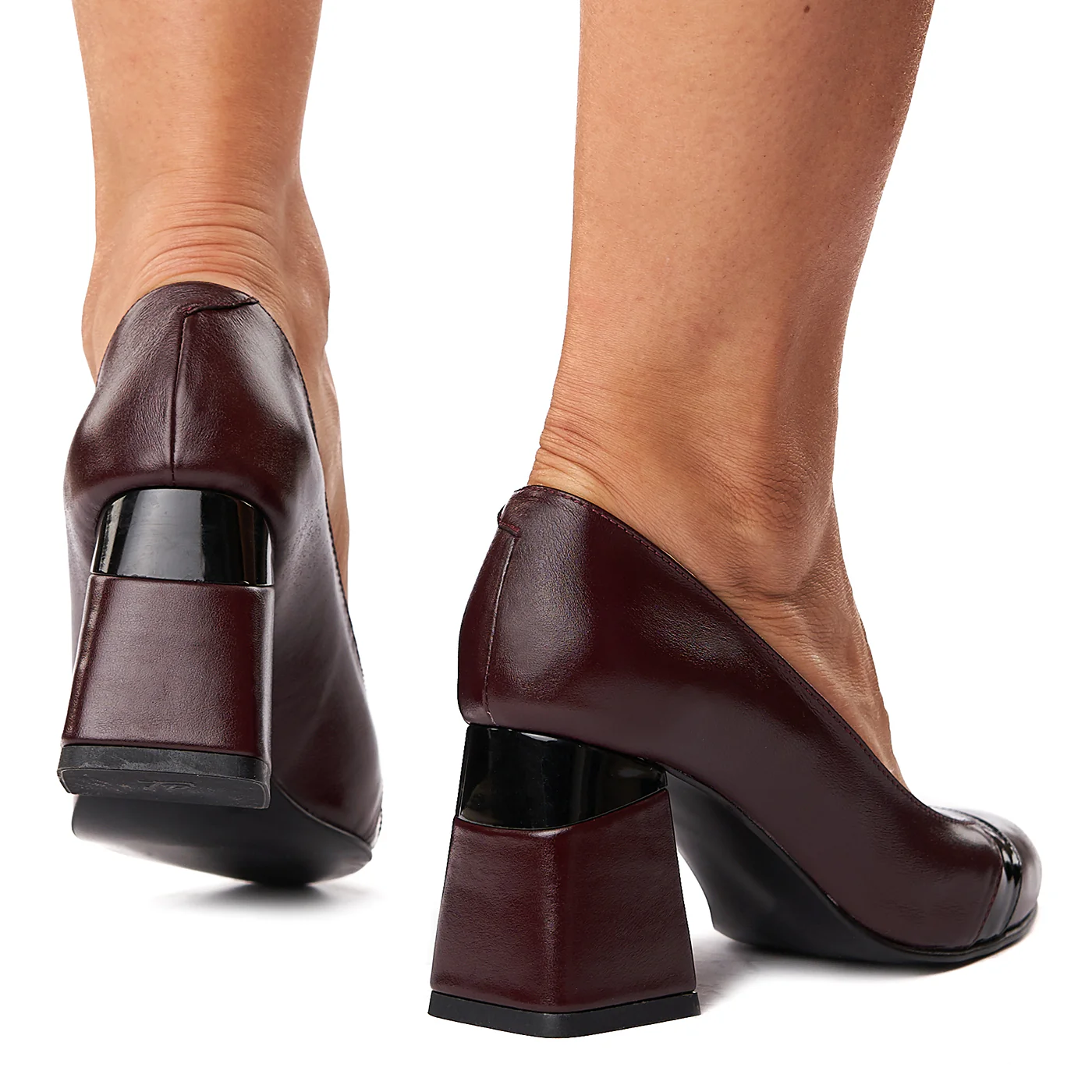 Pantofi stiletto eleganti din piele naturala 4282 - Image 4