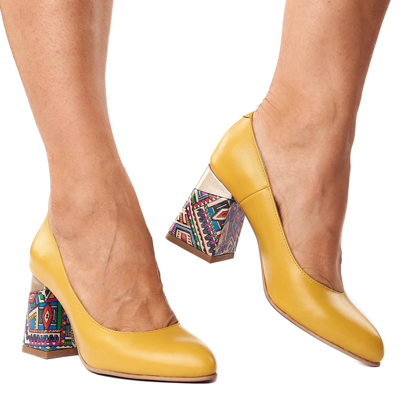 Pantofi stiletto eleganti din piele naturala 4285 - Image 2