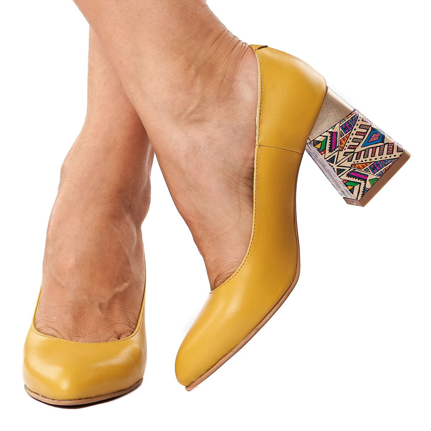 Pantofi stiletto eleganti din piele naturala 4285 - Image 3