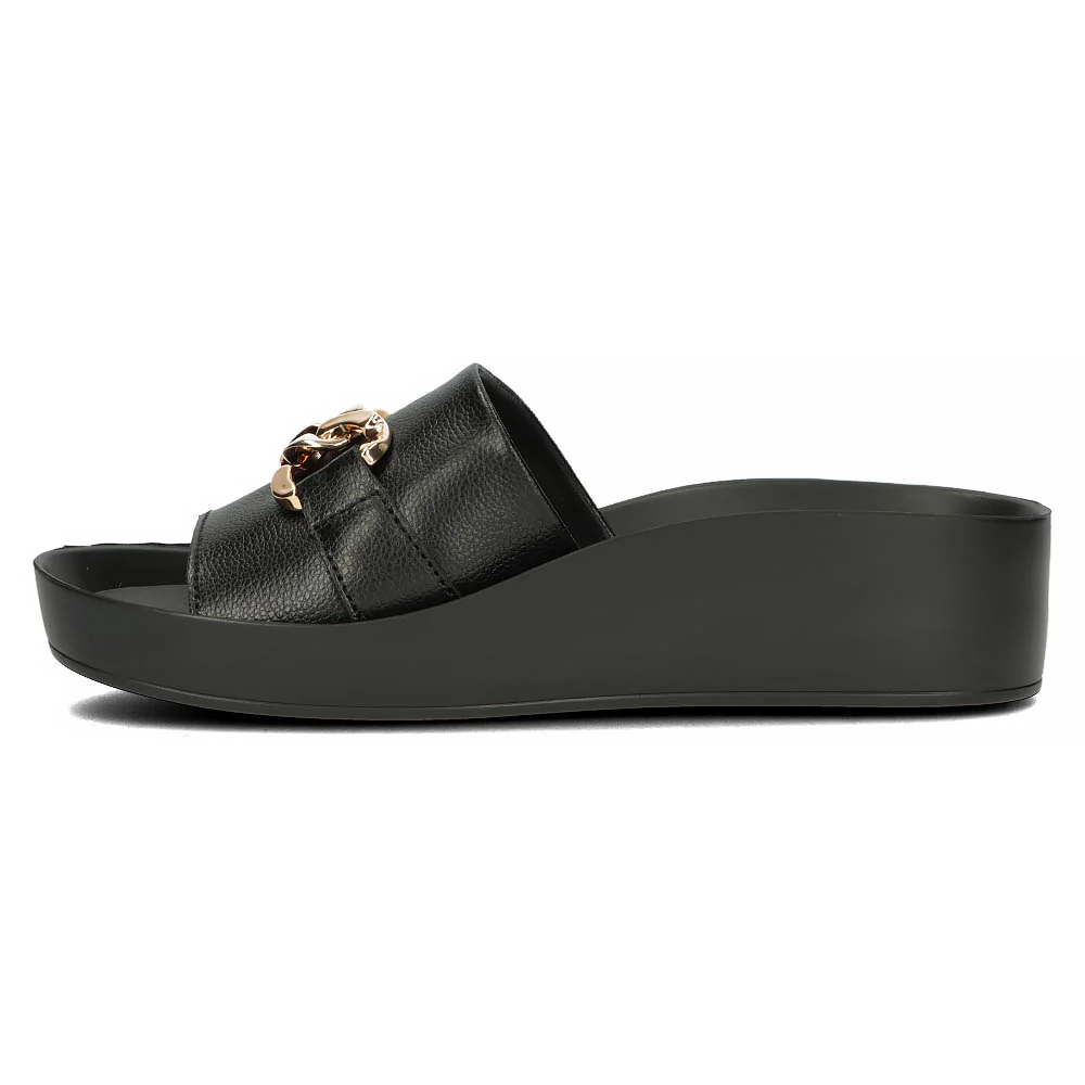 Papuc dama din piele naturala neagra 13303 - Image 3
