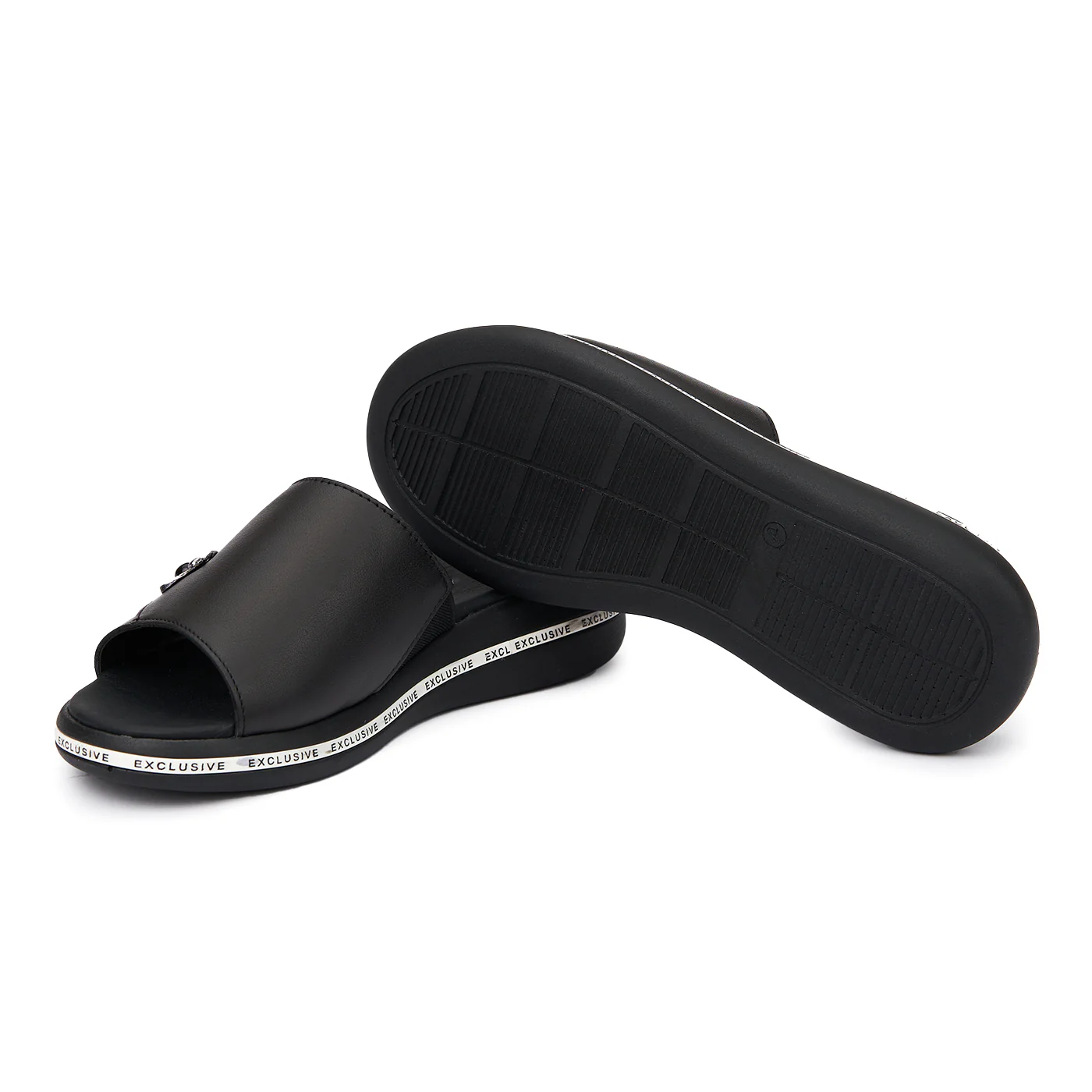 Papuci dama casual din piele naturala neagra 2500 - Image 3