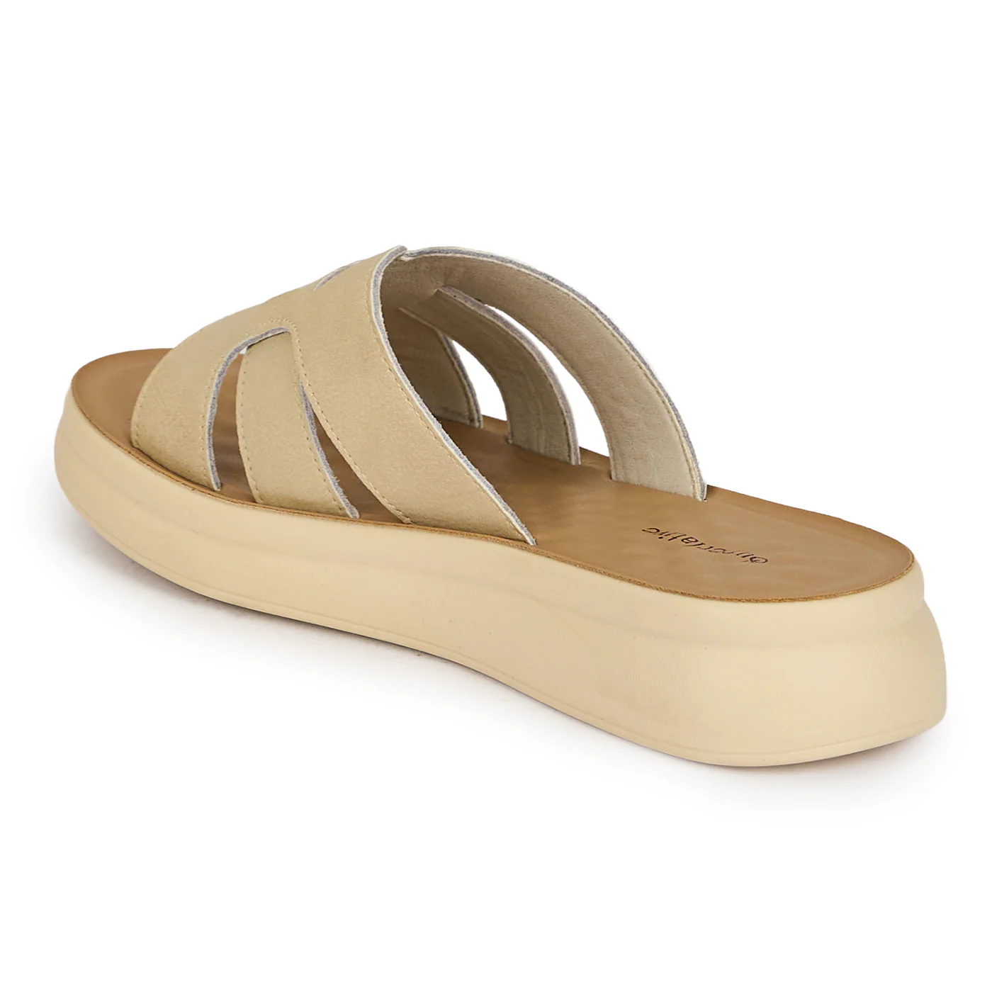 Papuci dama din piele naturala crem 19793 - Image 2