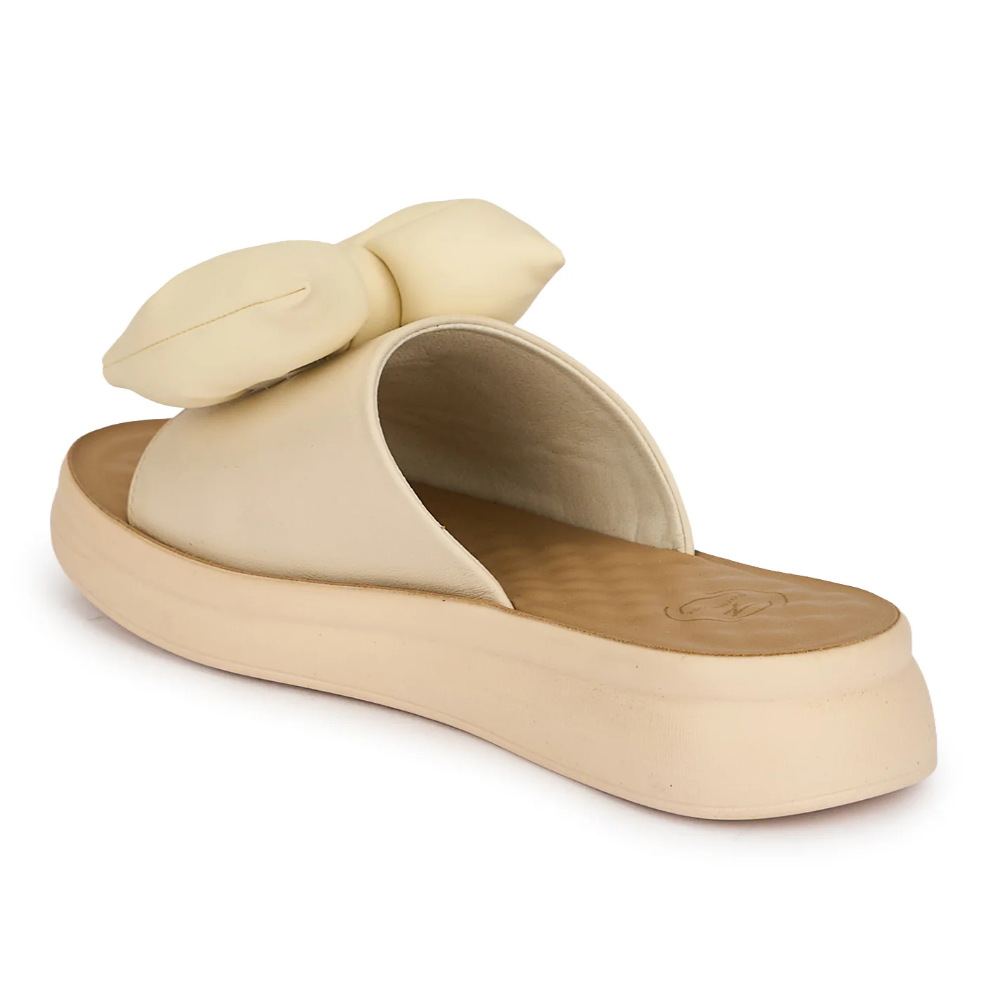 Papuci dama din piele naturala crem 19794 - Image 2