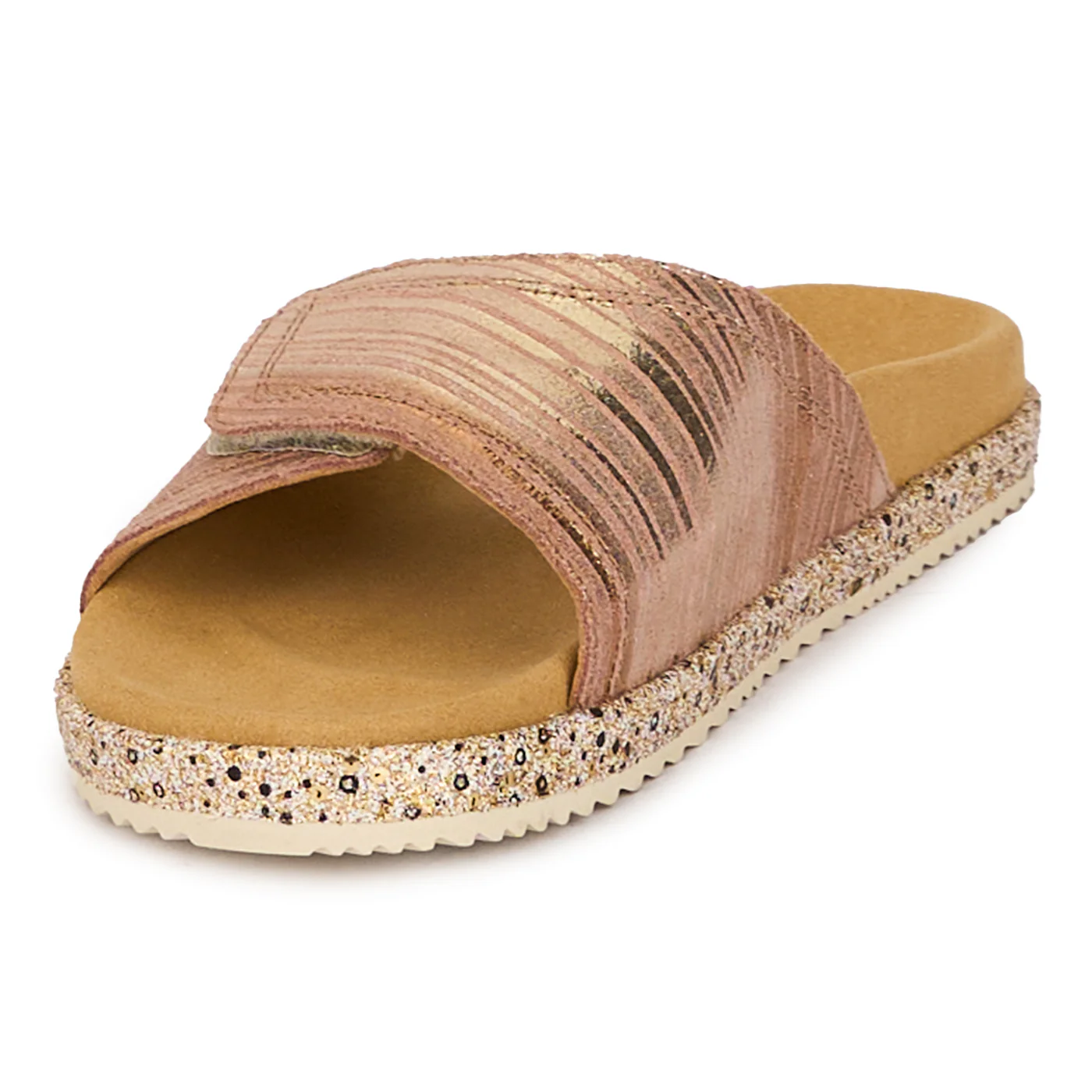 Papuci dama din piele naturala roz 18332 - Image 3