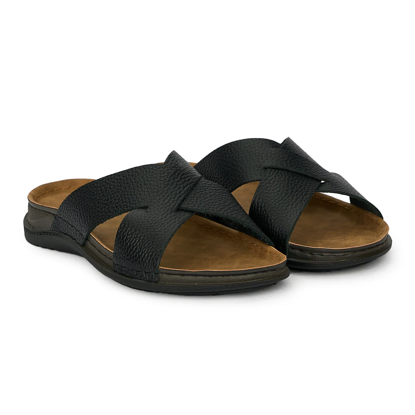 Papuci de vara barbati din piele naturala 7827 - Image 4