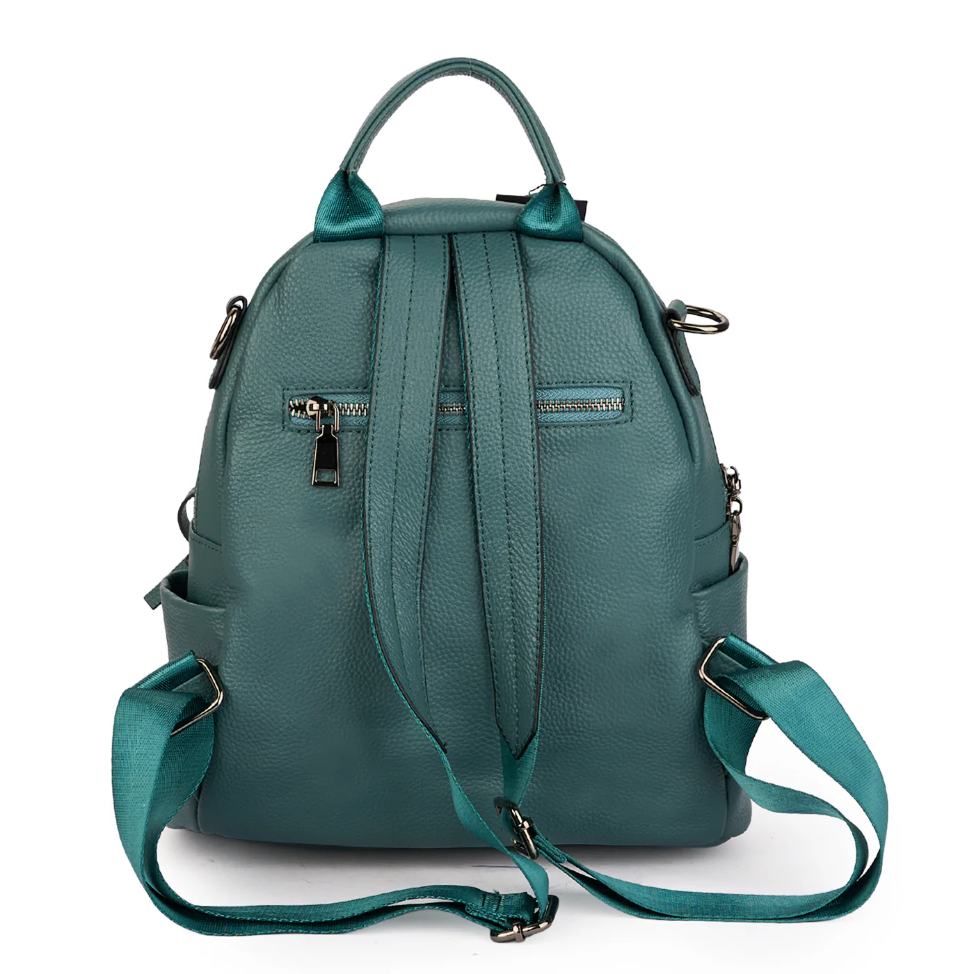 Rucsac din piele naturala bleu 21345 - Image 3