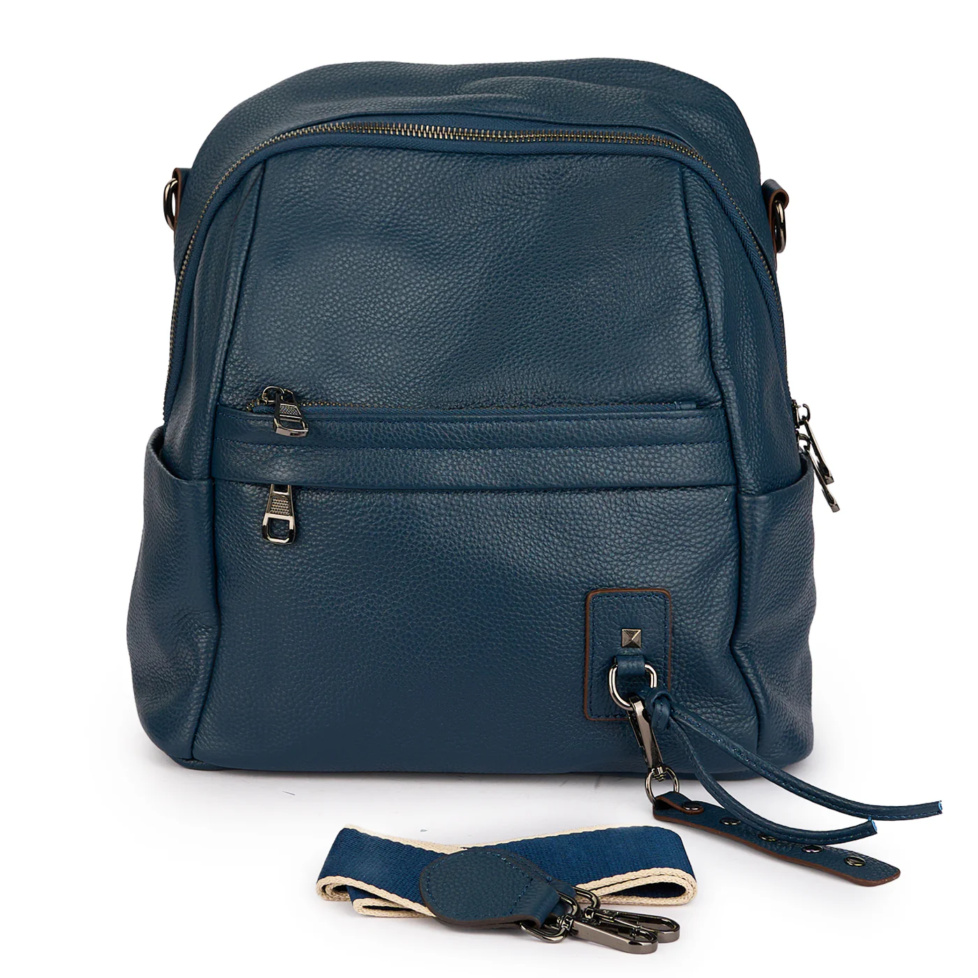 Rucsac din piele naturala bleumarin 21283