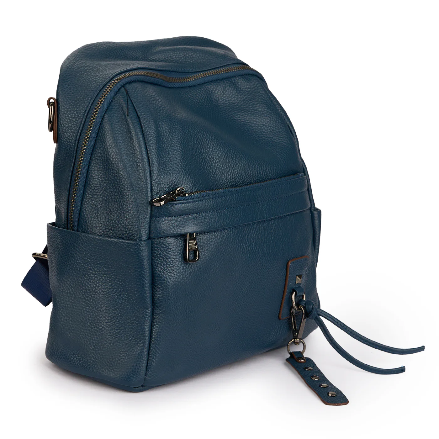 Rucsac din piele naturala bleumarin 21283 - Image 2
