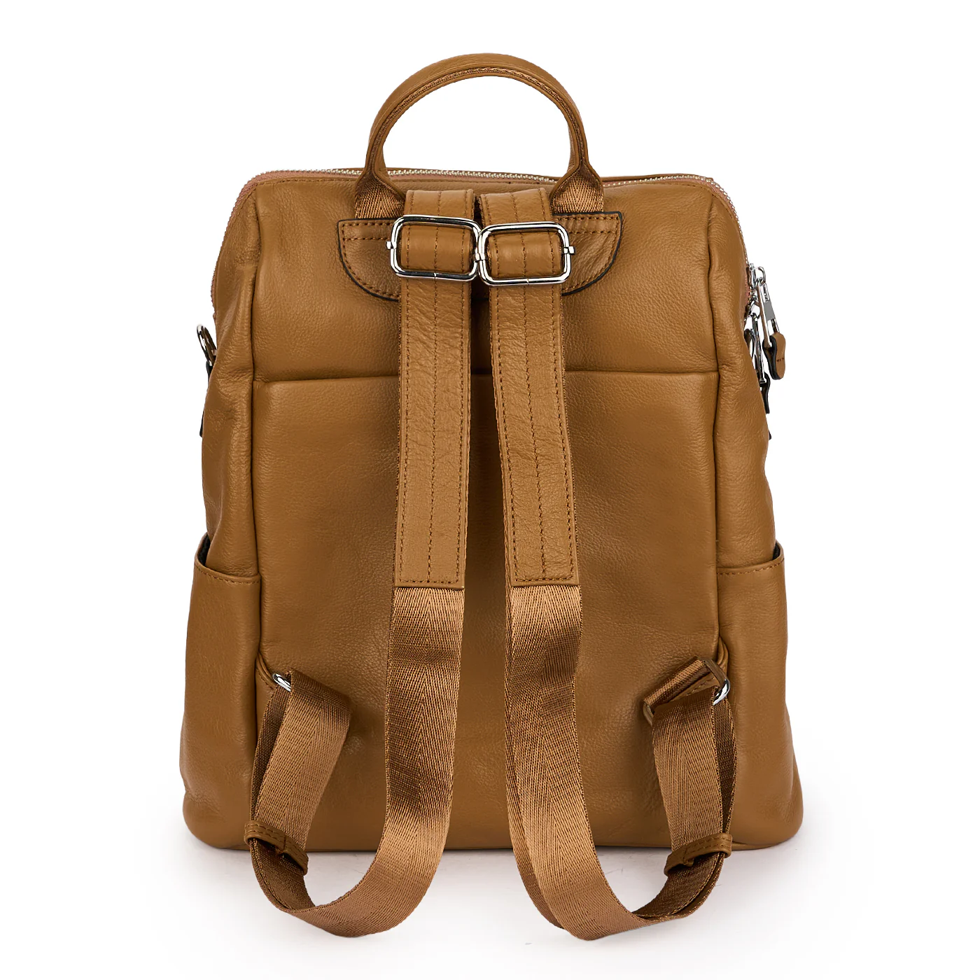 Rucsac din piele naturala maro 21324 - Image 3