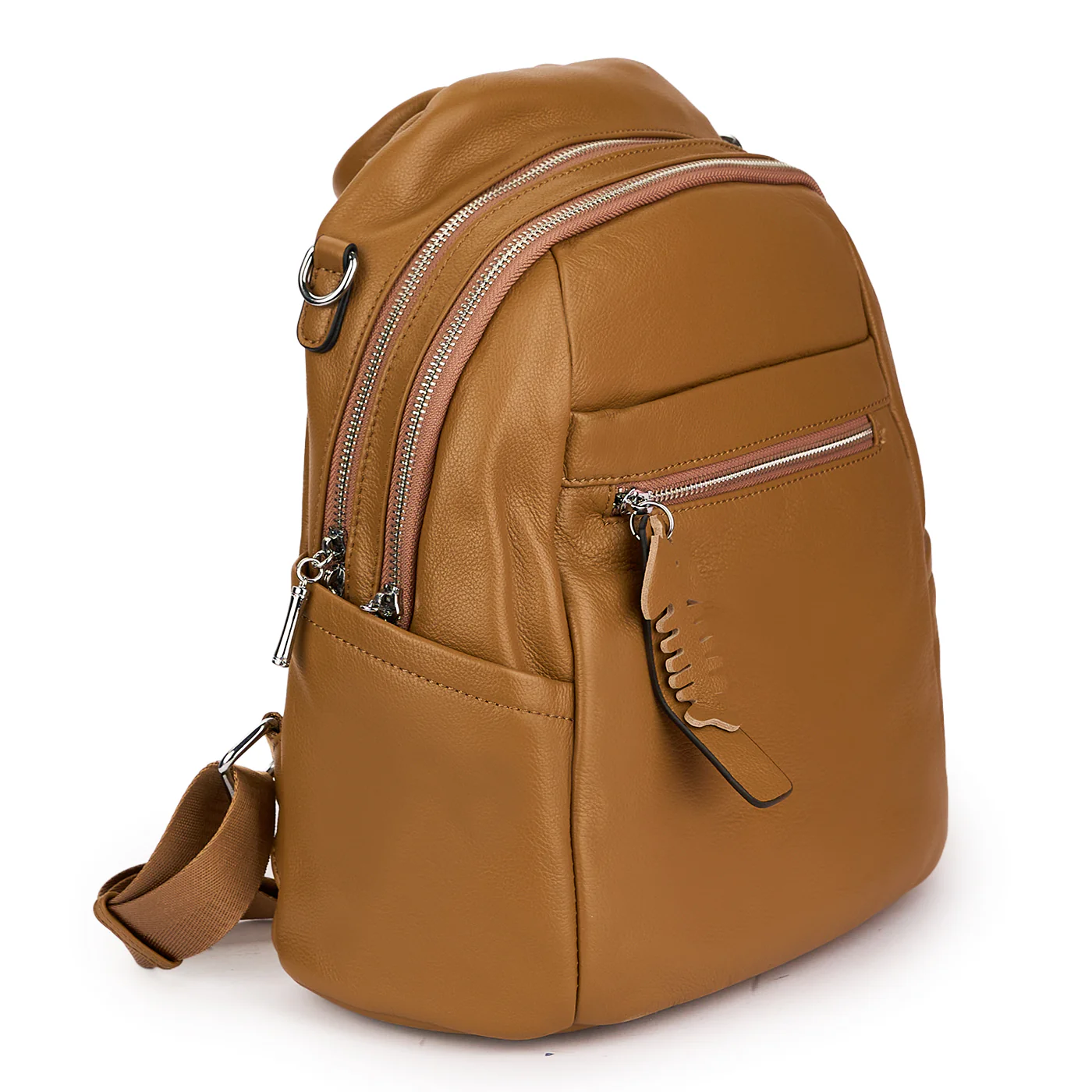Rucsac din piele naturala maro 21365 - Image 2