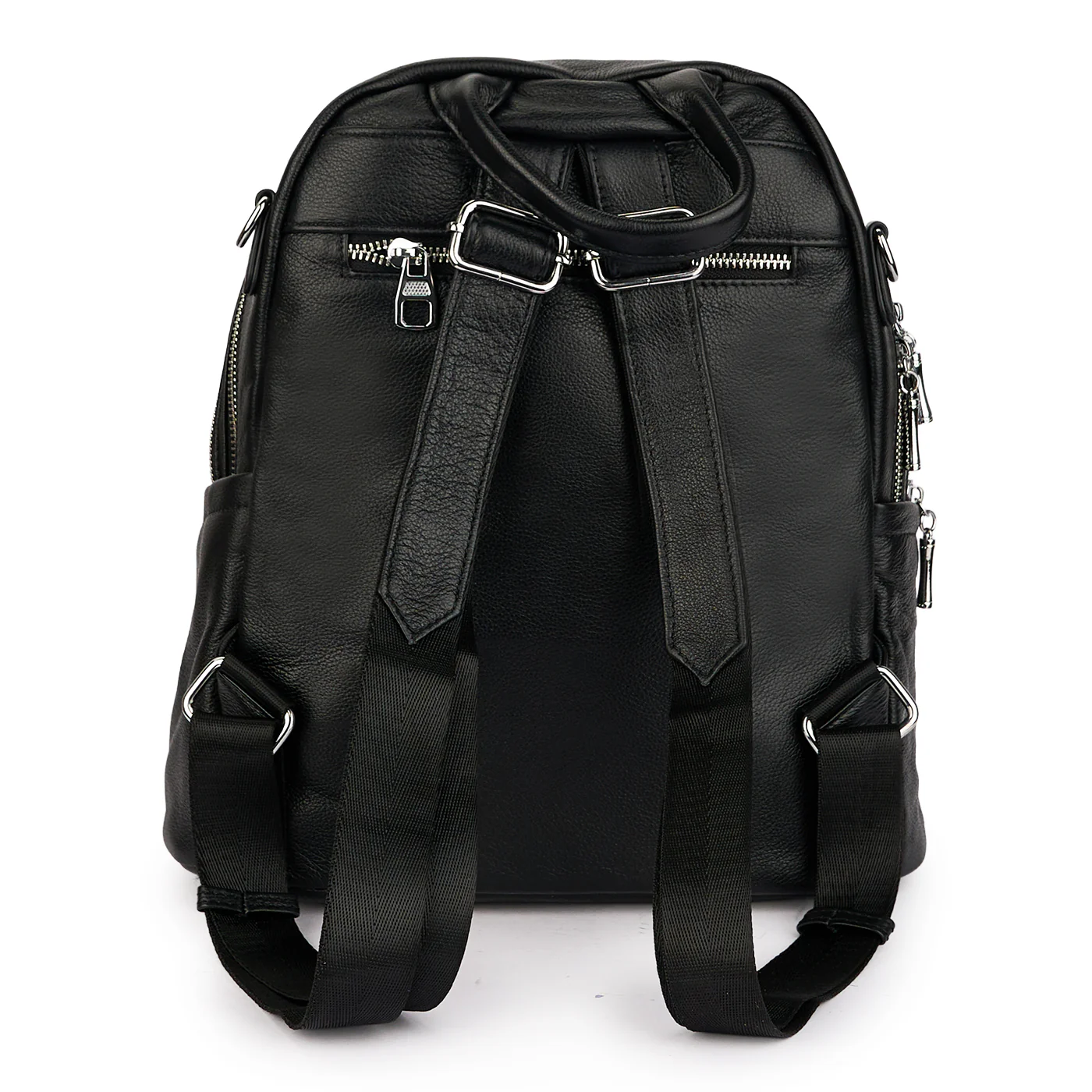 Rucsac din piele naturala neagra 21277 - Image 3