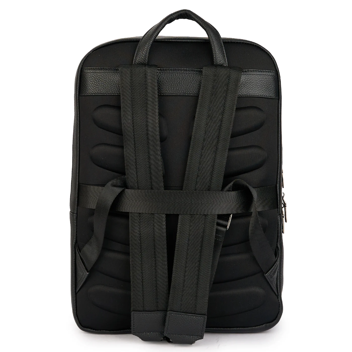 Rucsac din piele naturală neagra 21618 - Image 3