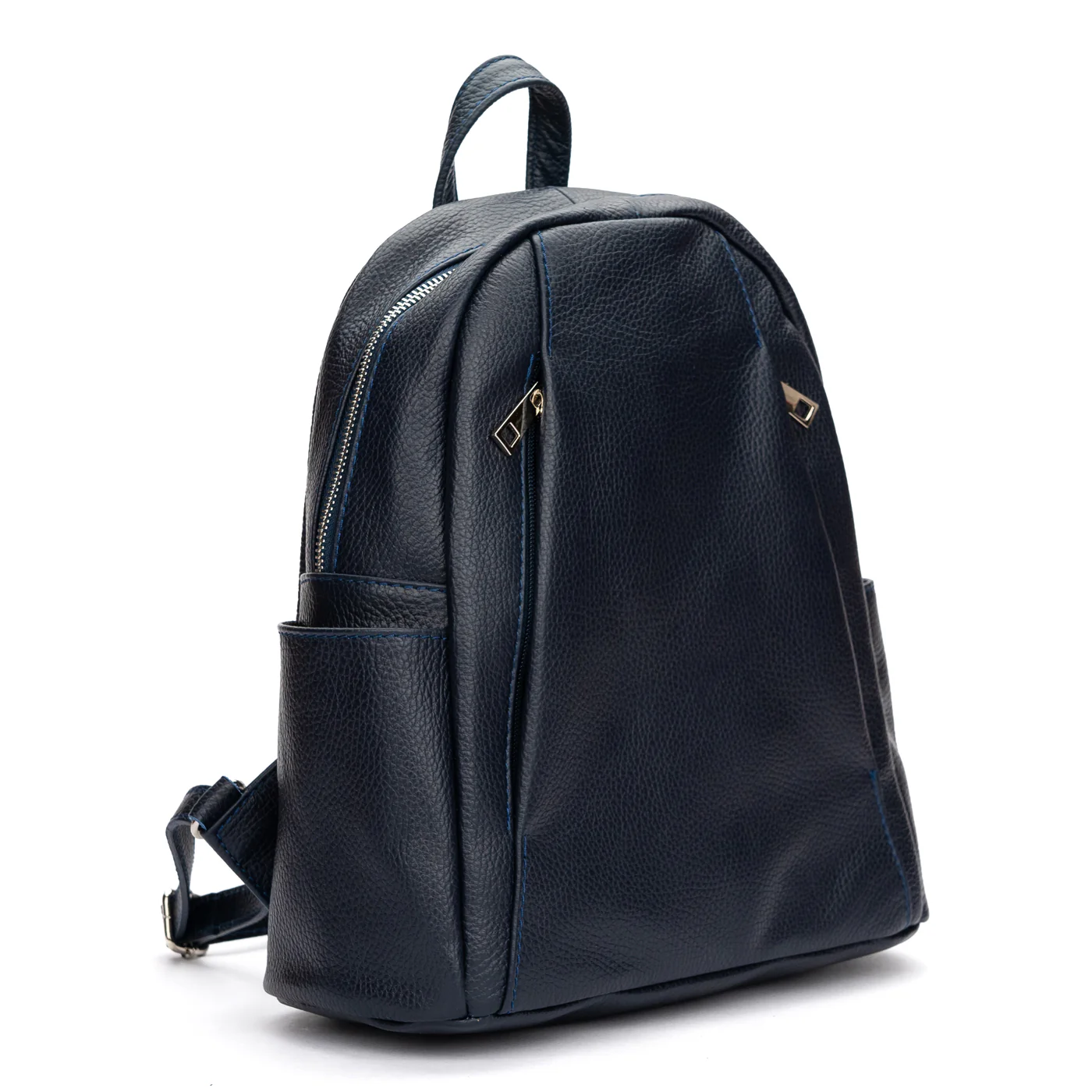 Rucsac elegant dama din piele naturala bleumarin 11047 - Image 2