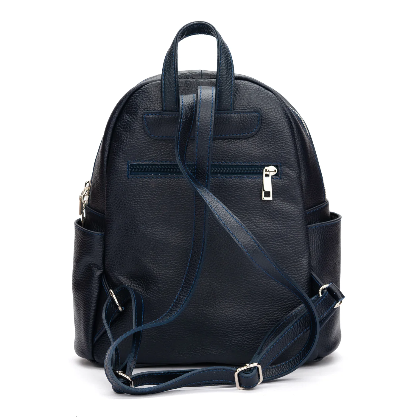 Rucsac elegant dama din piele naturala bleumarin 11047 - Image 3