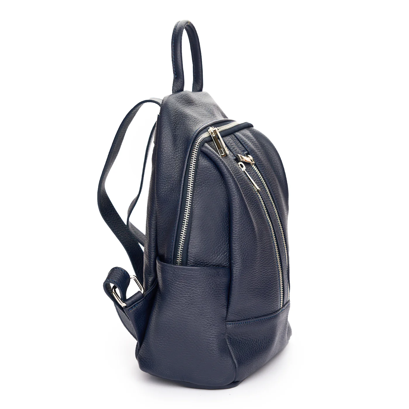 Rucsac elegant dama din piele naturala bleumarin 11299 - Image 2