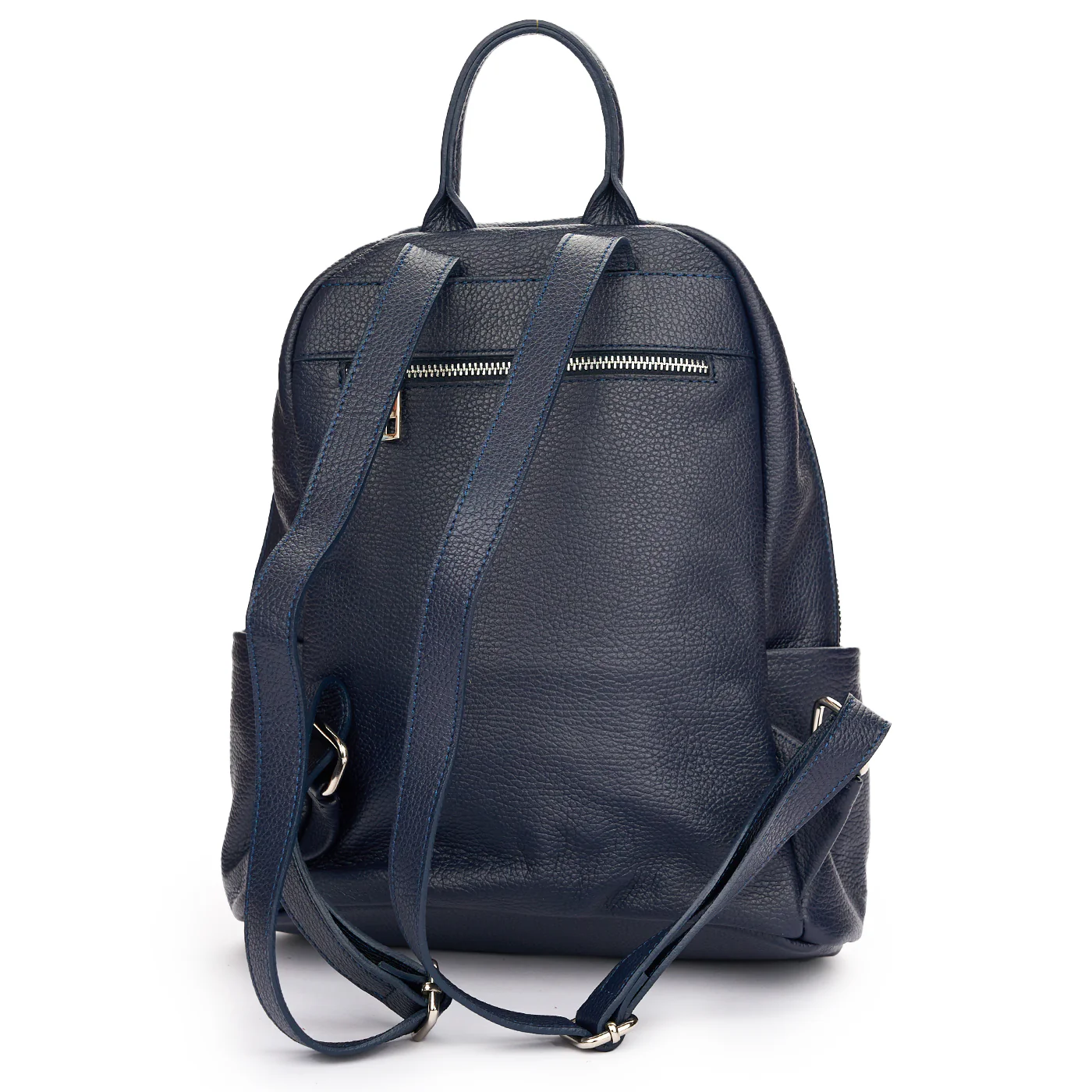 Rucsac elegant dama din piele naturala bleumarin 11299 - Image 3