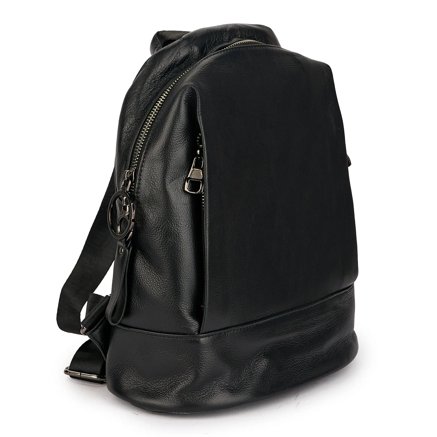 Rucsac din piele naturala neagra 21410 - Image 2