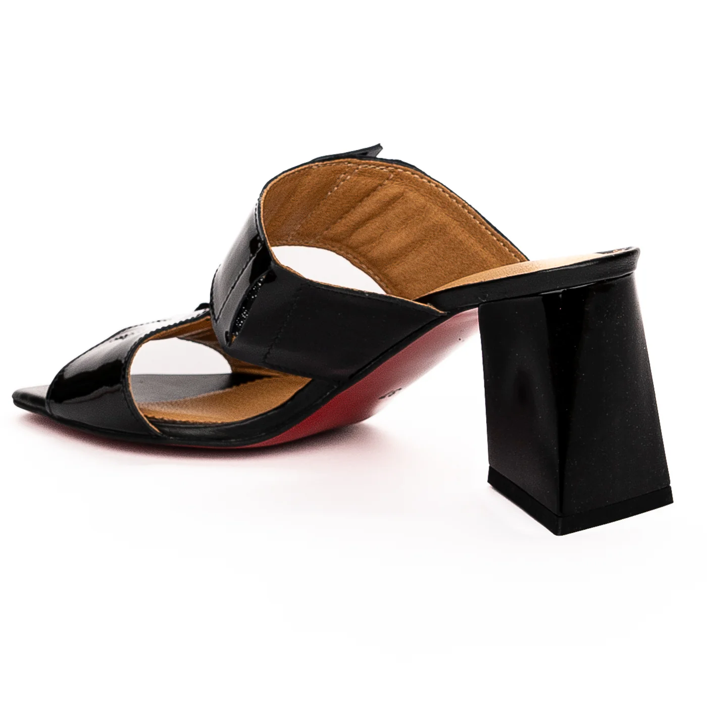 Saboti dama din piele naturala neagra 13292 - Image 2