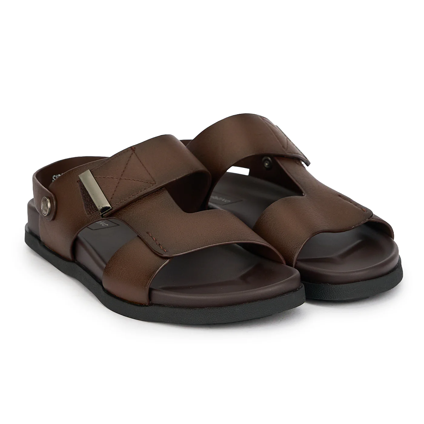 Sandale barbati din piele naturala maro 20175 - Image 4