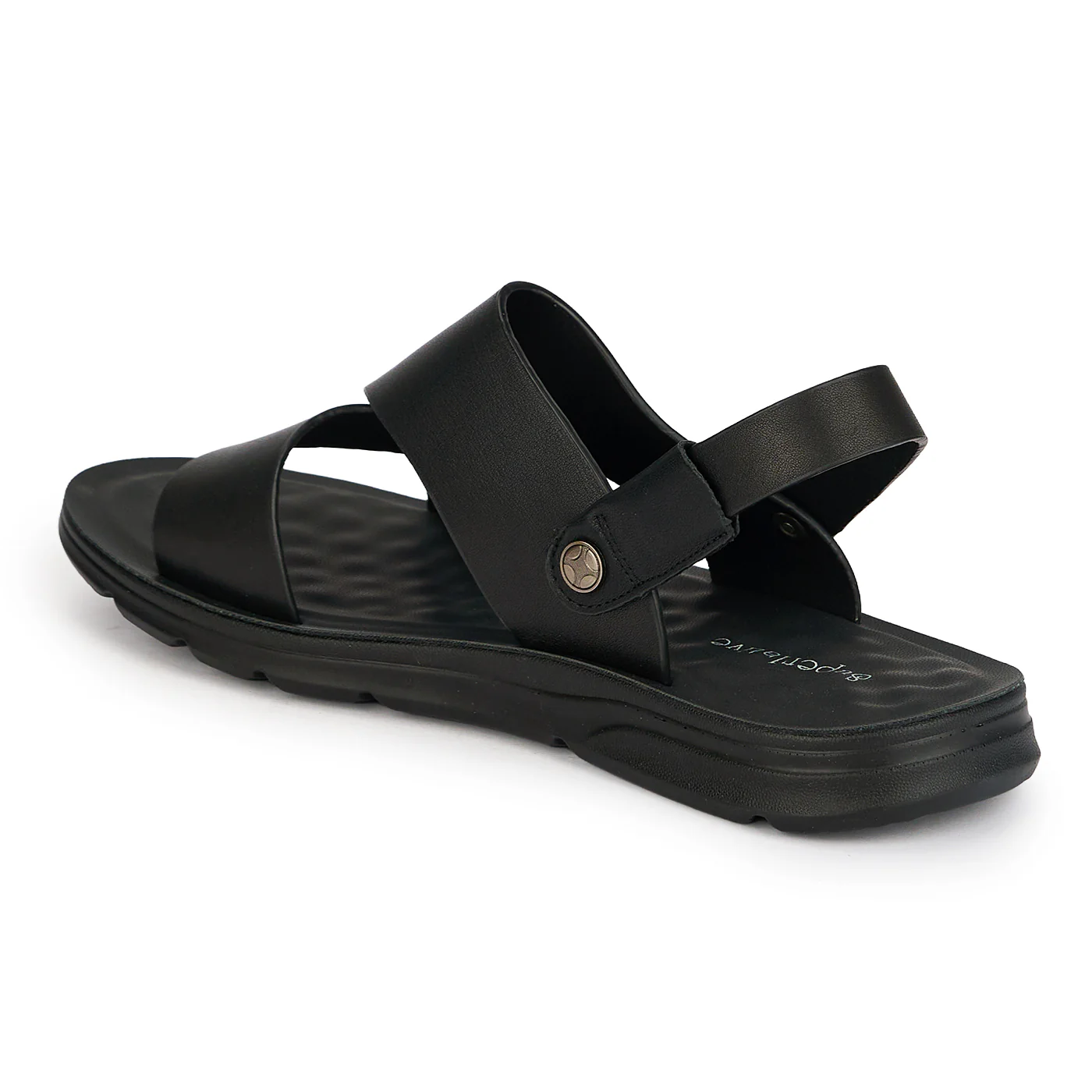 Sandale barbati din piele naturala neagra 20169 - Image 3