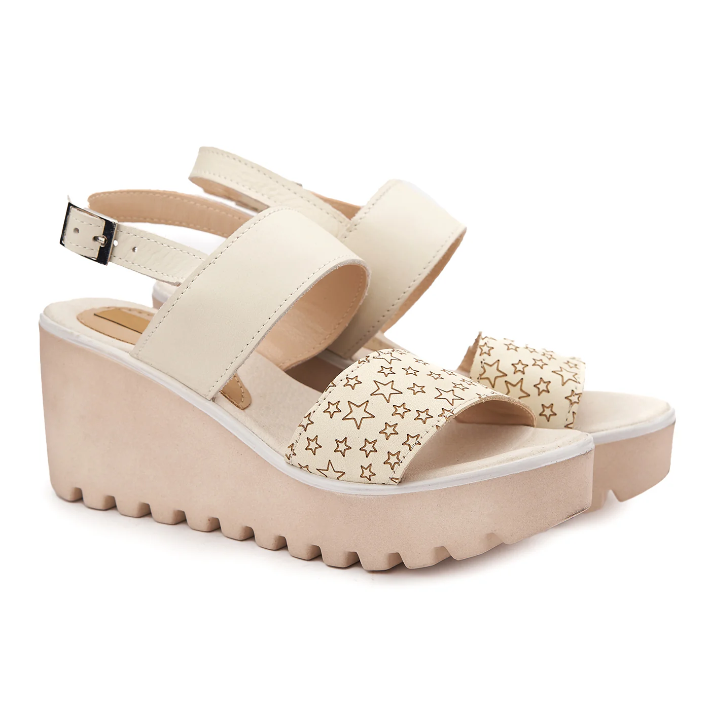 Sandale dama cu platforma din piele 2137